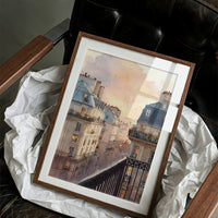 Evening Light Over Paris Rooftops