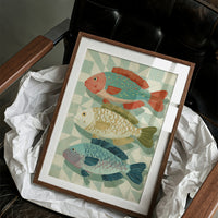 Three Fish In Summer Hues