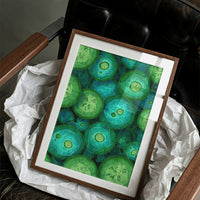 Emerald Slices in Still Water