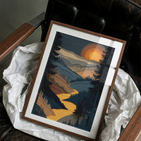 Golden River At Dusk