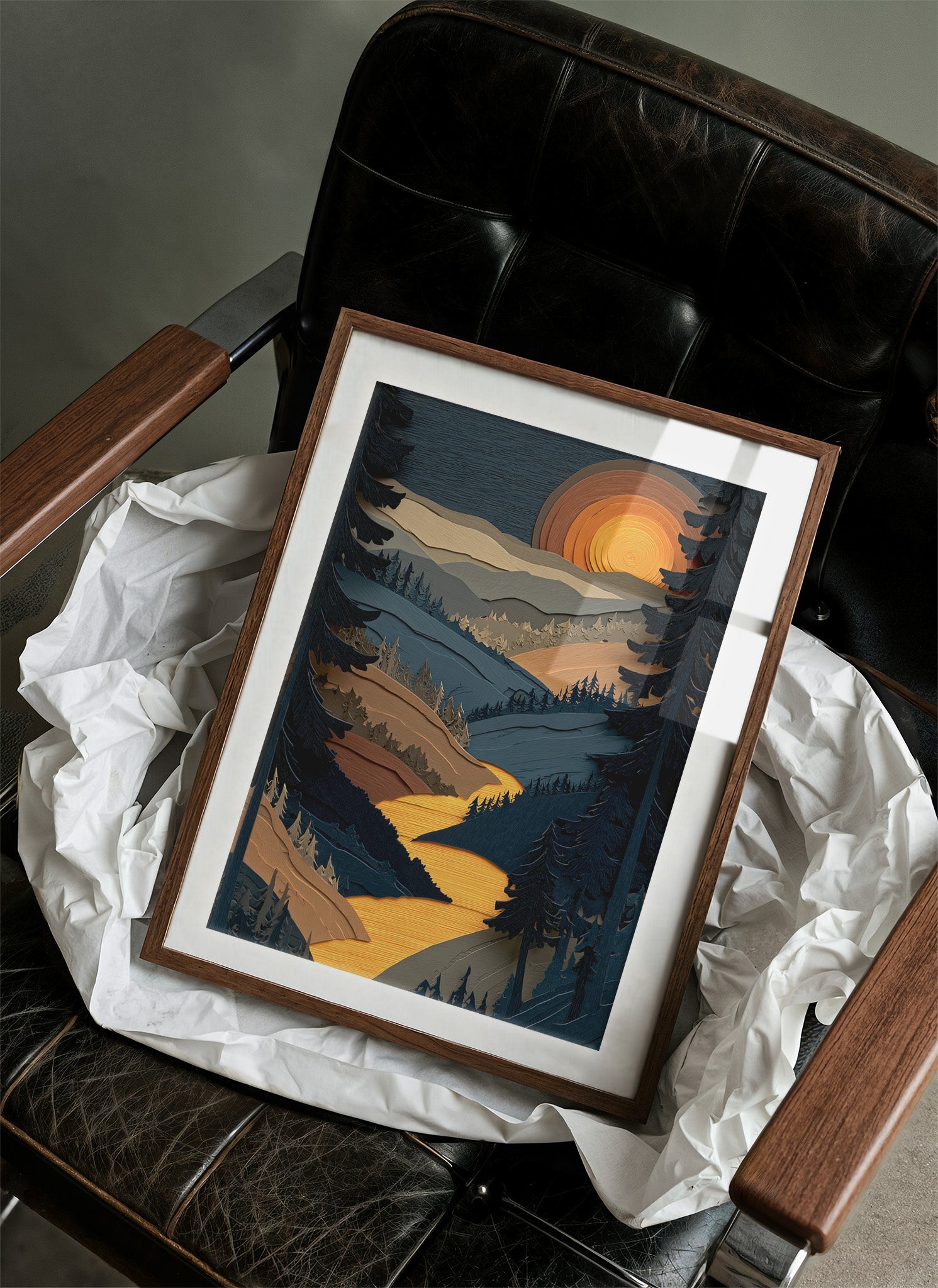 Golden River At Dusk