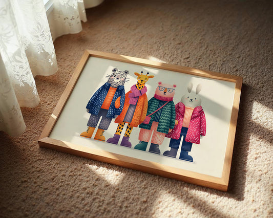 Friends in Their Sunday Coats