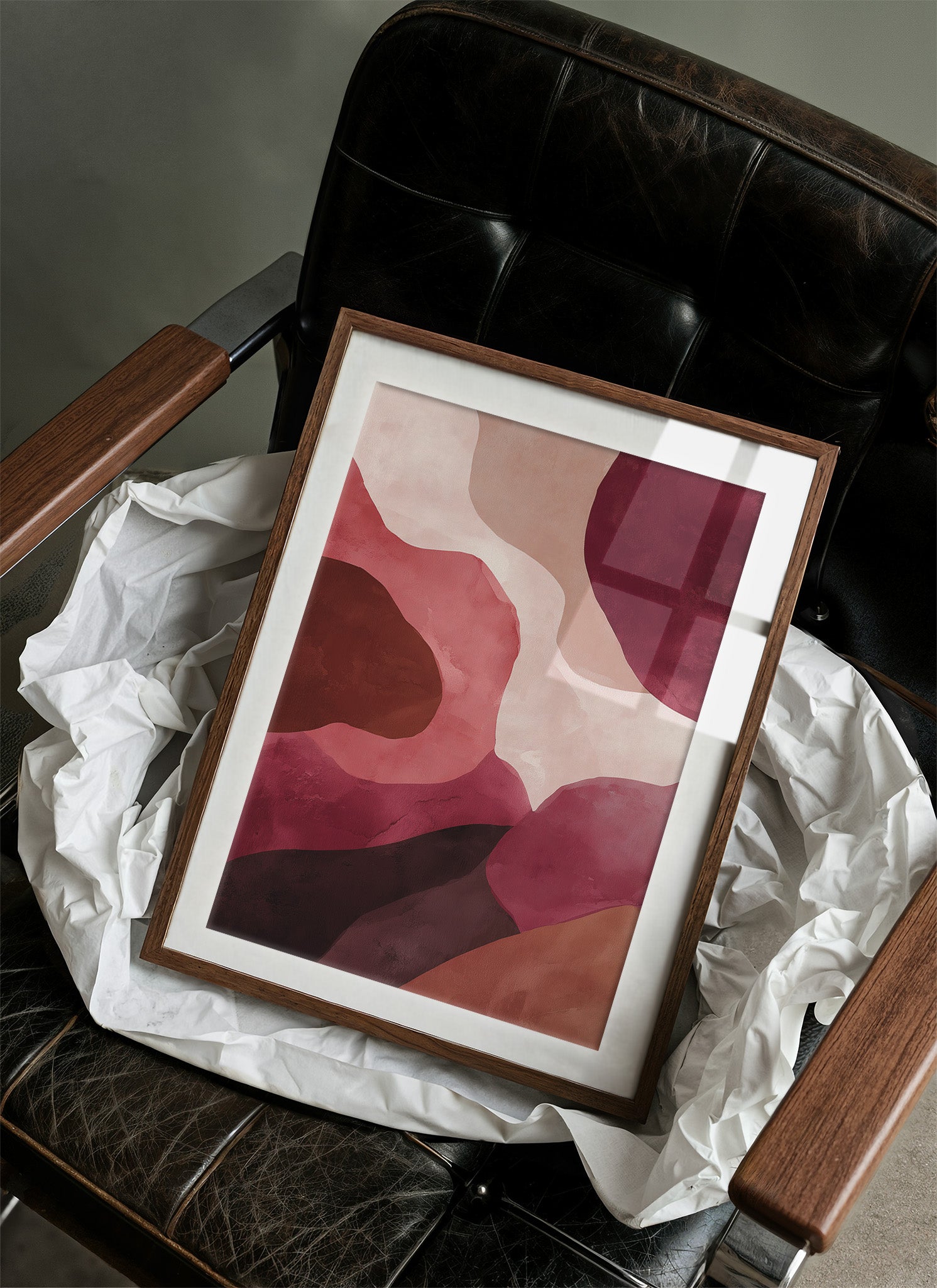 Crimson Currents In Stillness