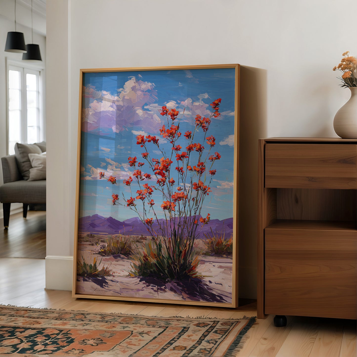 Desert Blooms Beneath Open Sky