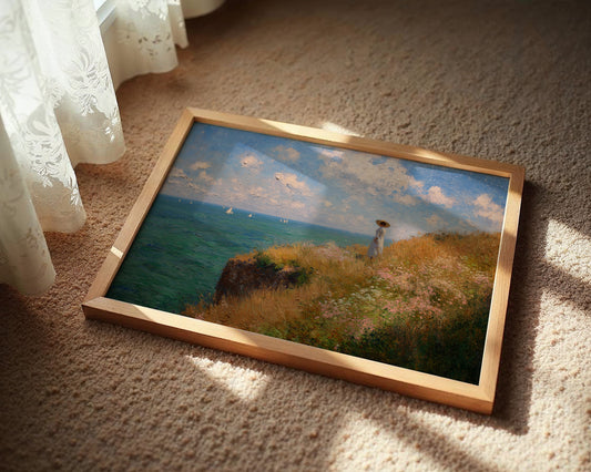 Seaside Reverie on Golden Cliffs