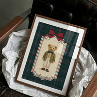 The Gentleman Bear With Emerald Bow