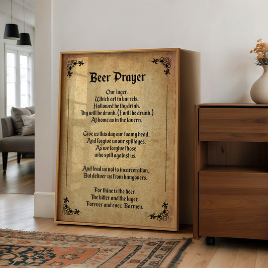 A Tavern Toast in Old Script