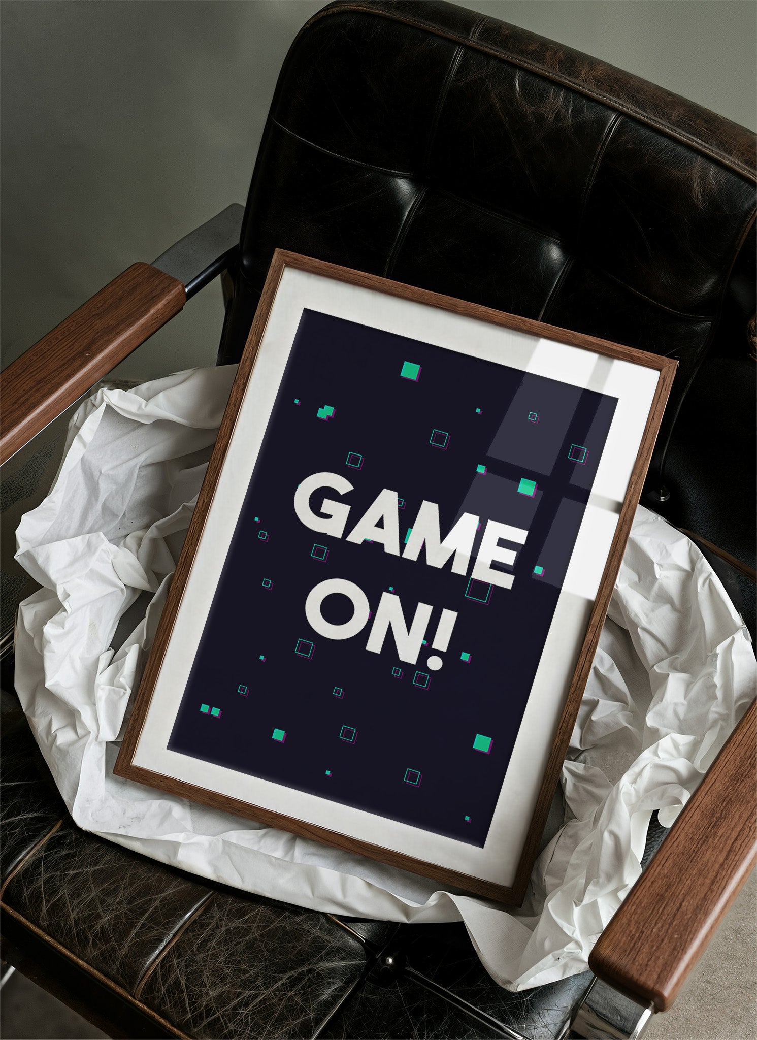 Game On Neon Gamer Art