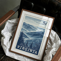 Virginia Blue Ridge Stamp Art