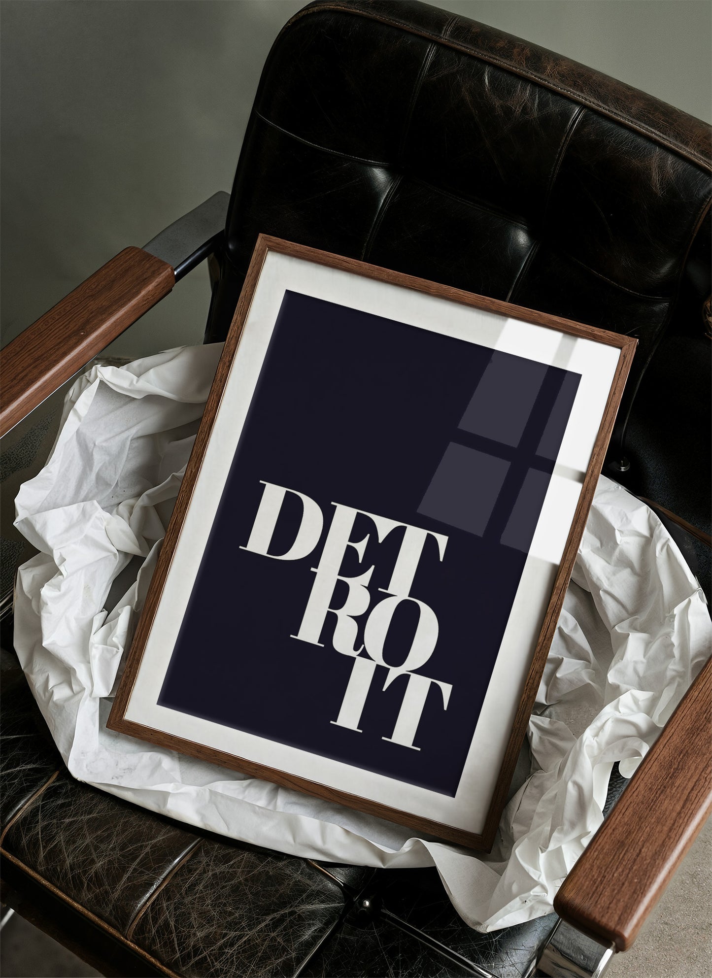 Detroit Bold Typography Print