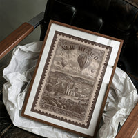 New Mexico Vintage Travel Stamp