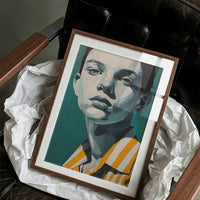 Teal Gaze in Gold