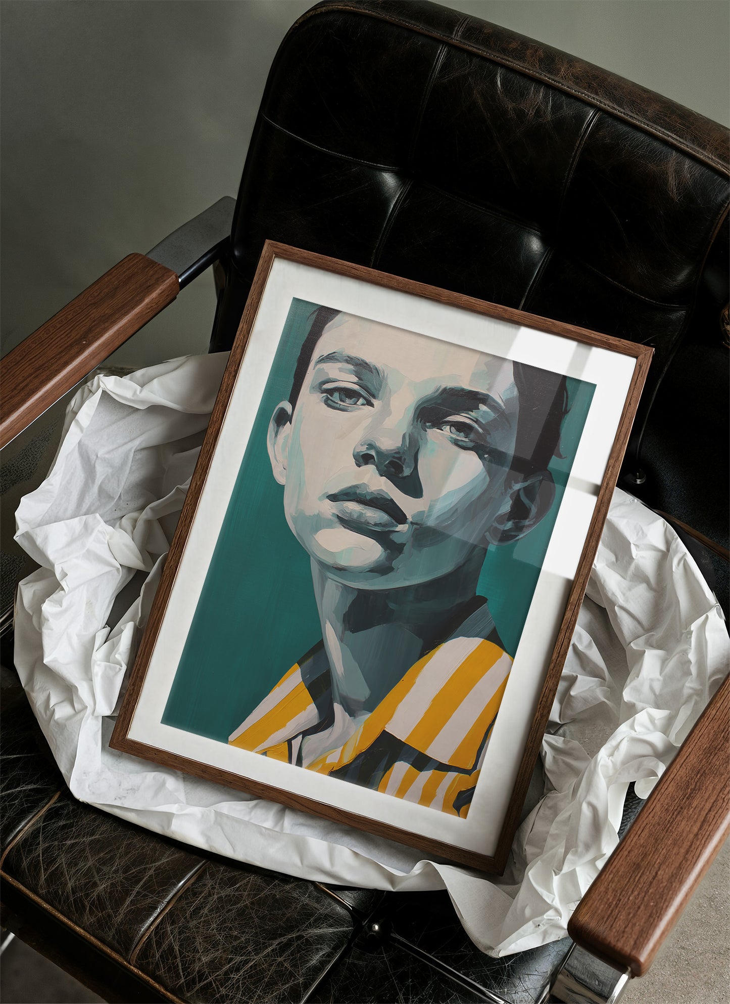 Teal Gaze in Gold