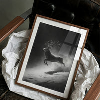 Silver Hooves in Falling Snow