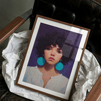 Turquoise Echoes In Violet