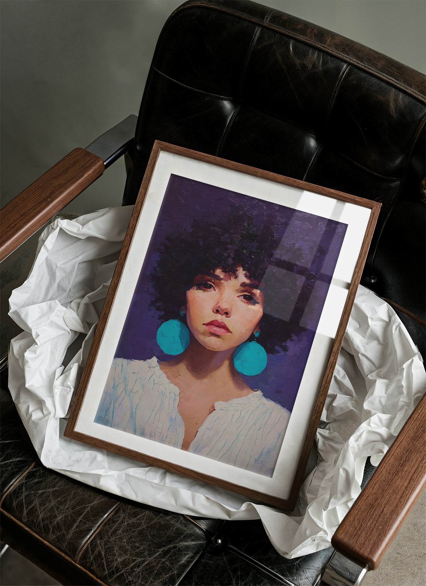 Turquoise Echoes In Violet