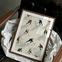 Vintage Ice Hockey Pattern