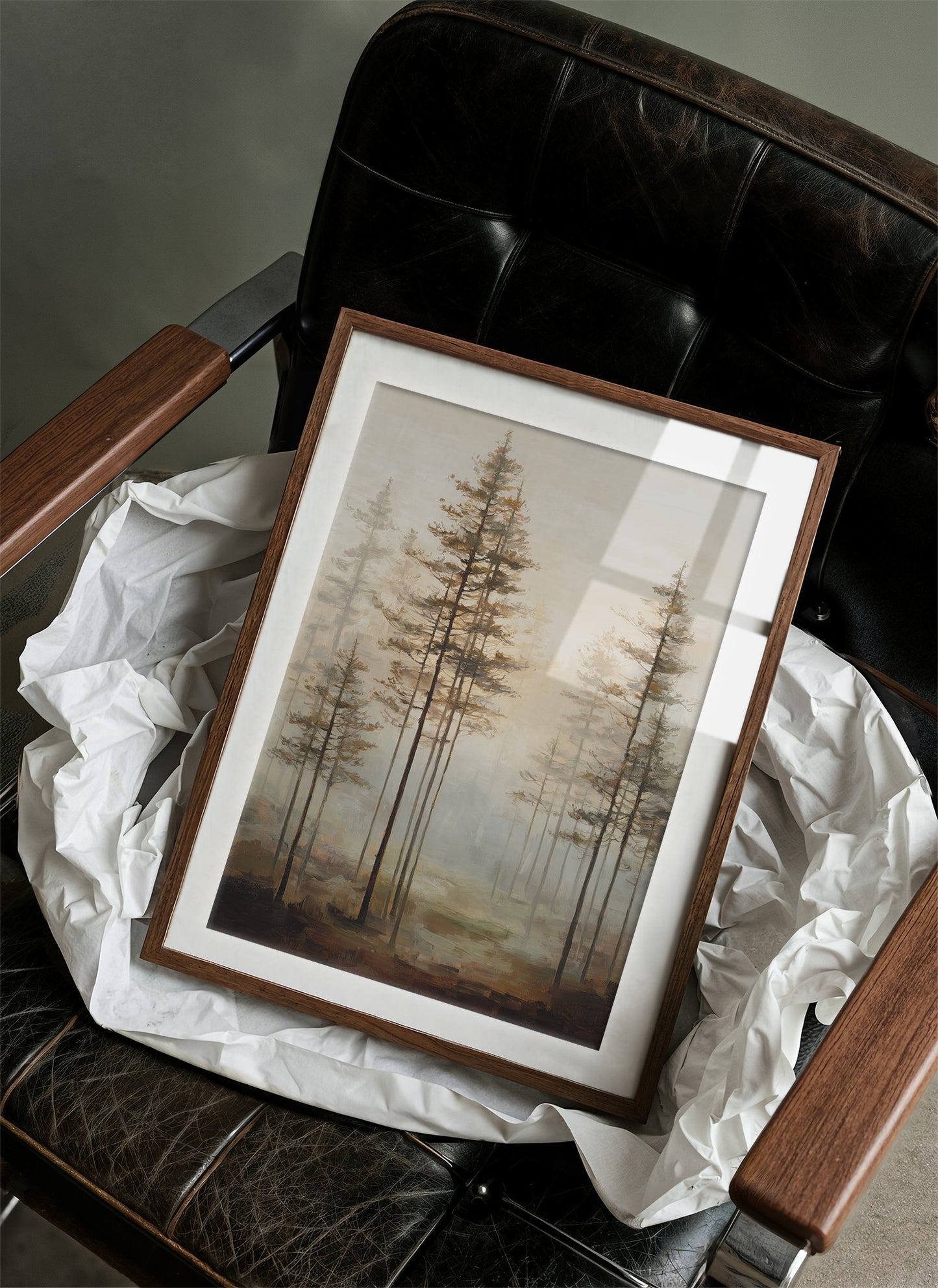 Morning Mist Among Pines