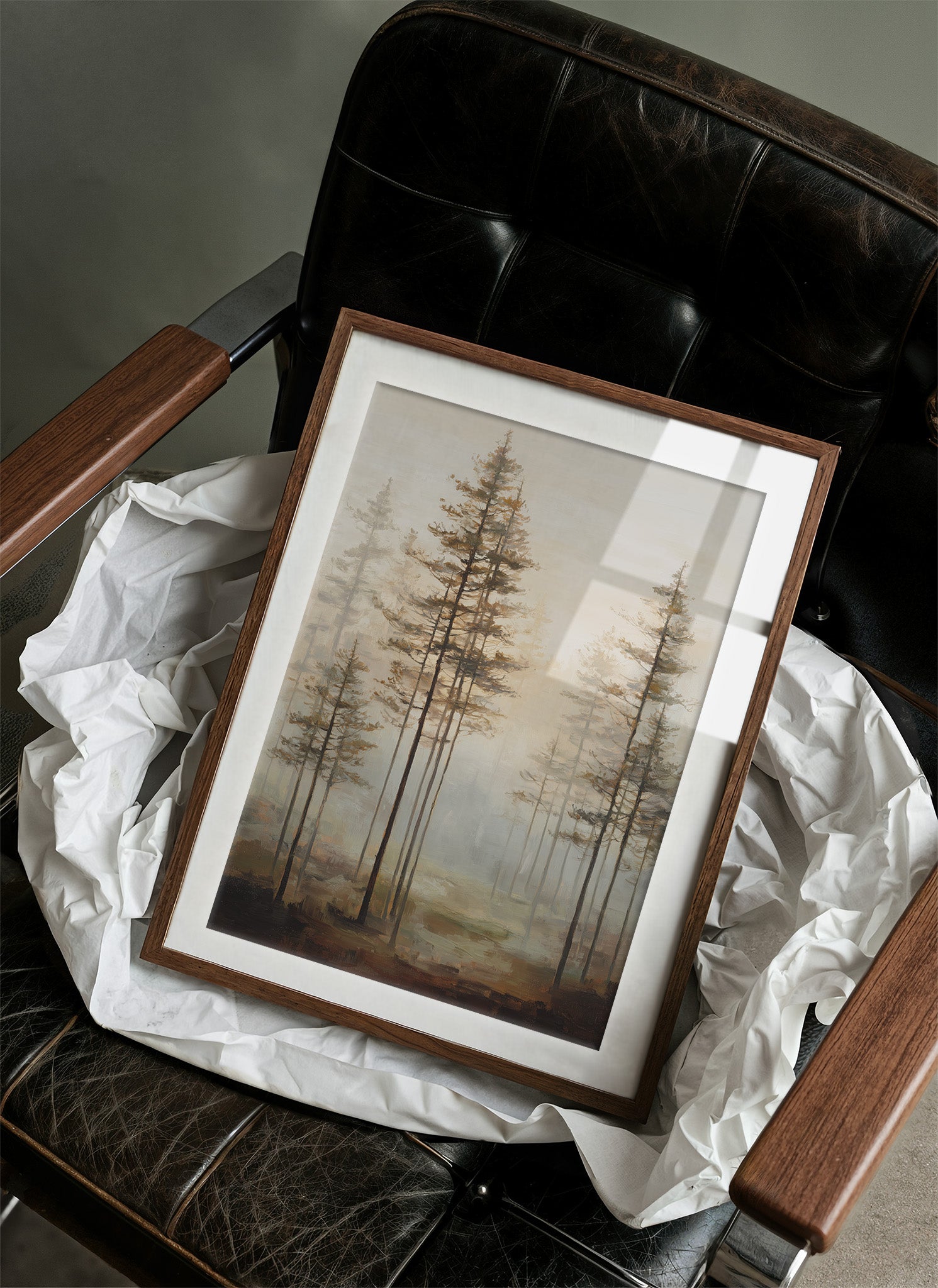 Morning Mist Among Pines