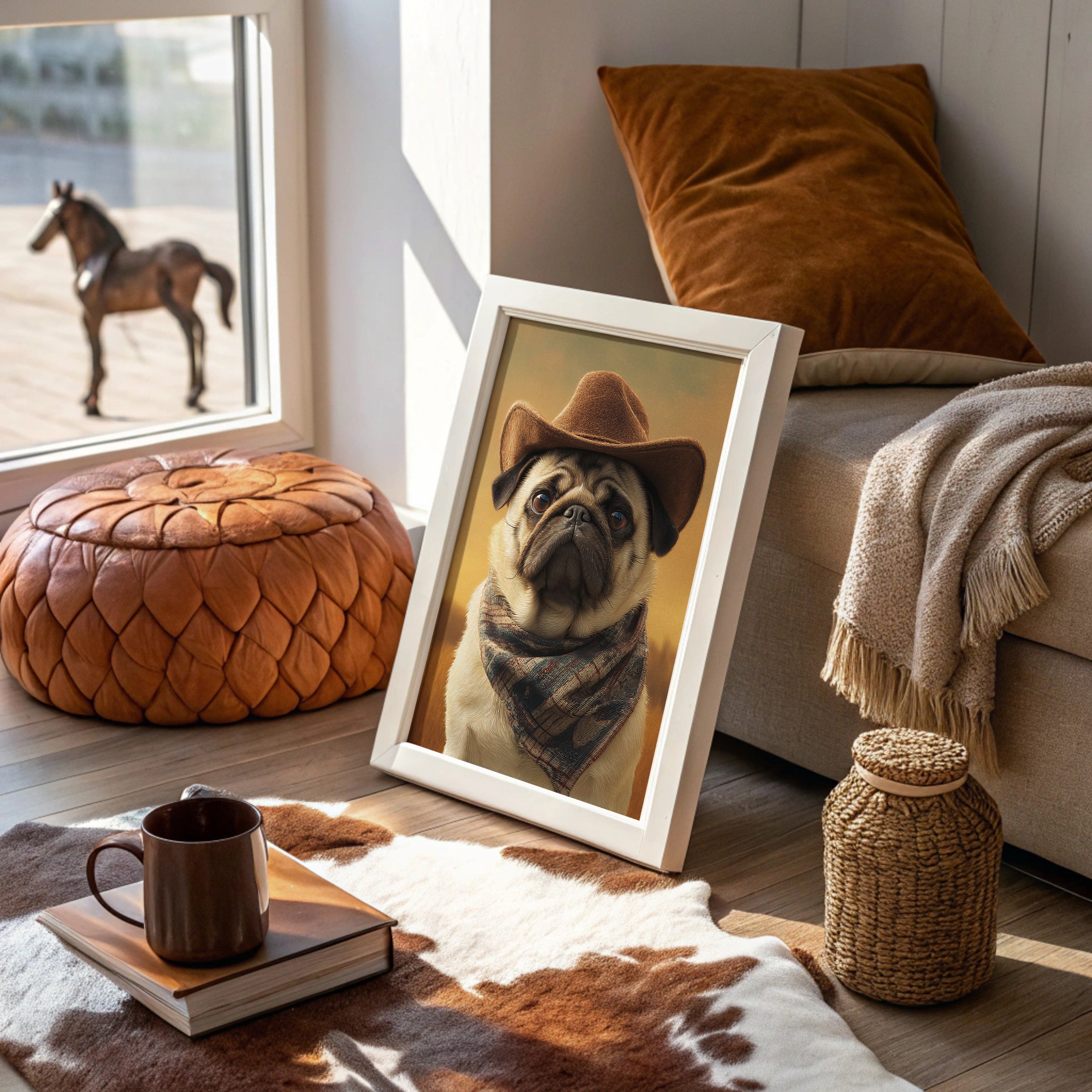 Prairie Pug At Sundown