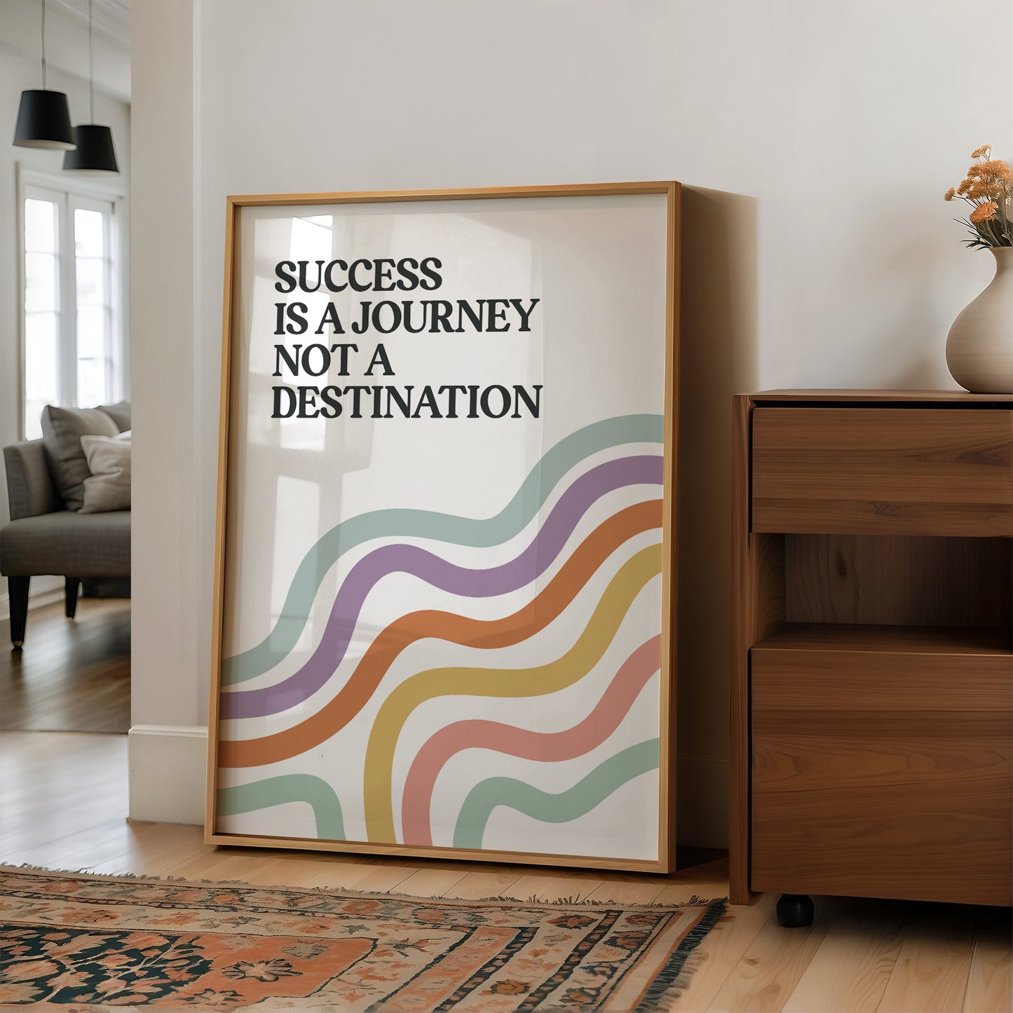 Success Is A Journey Quote Print