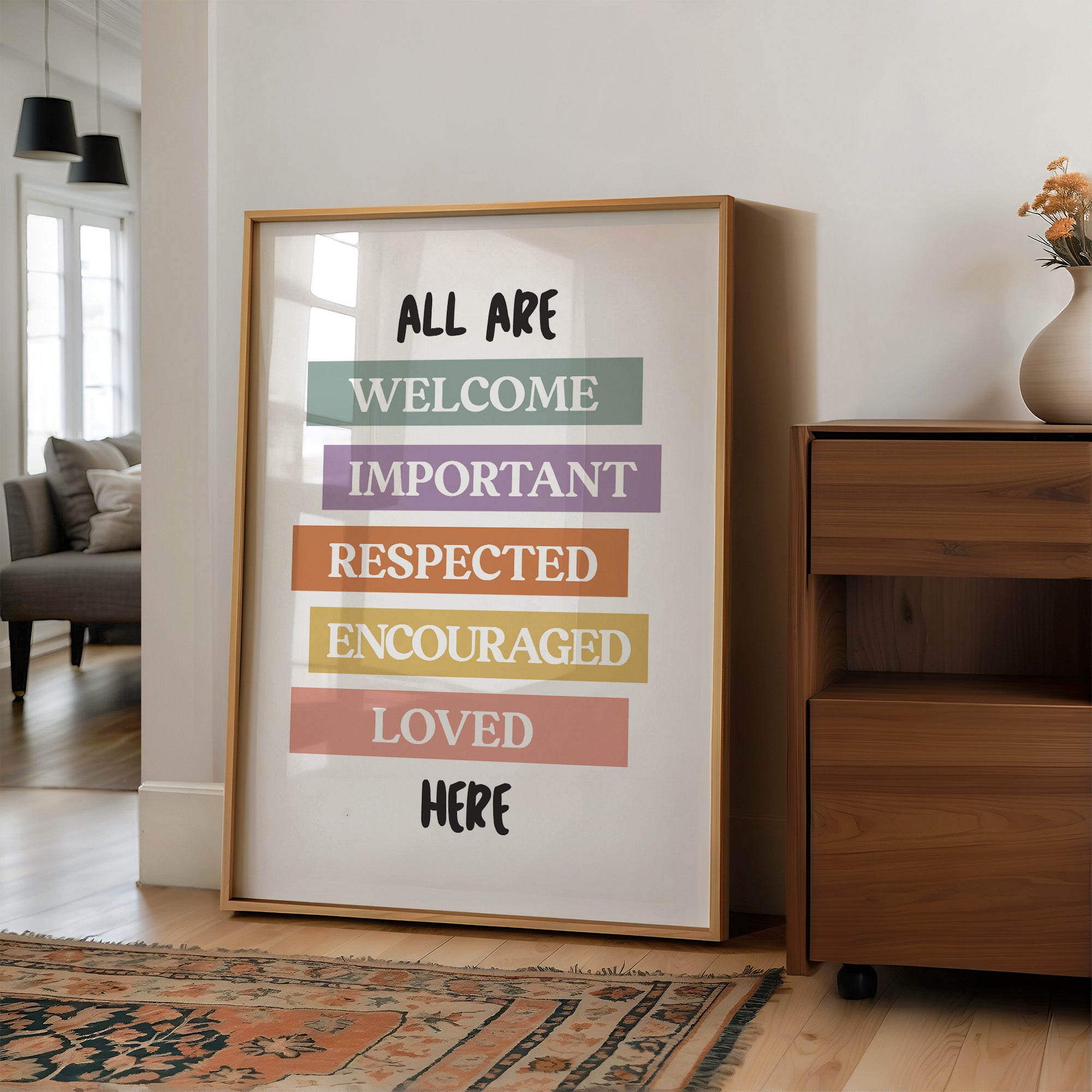 All Are Welcome Classroom Affirmation Print