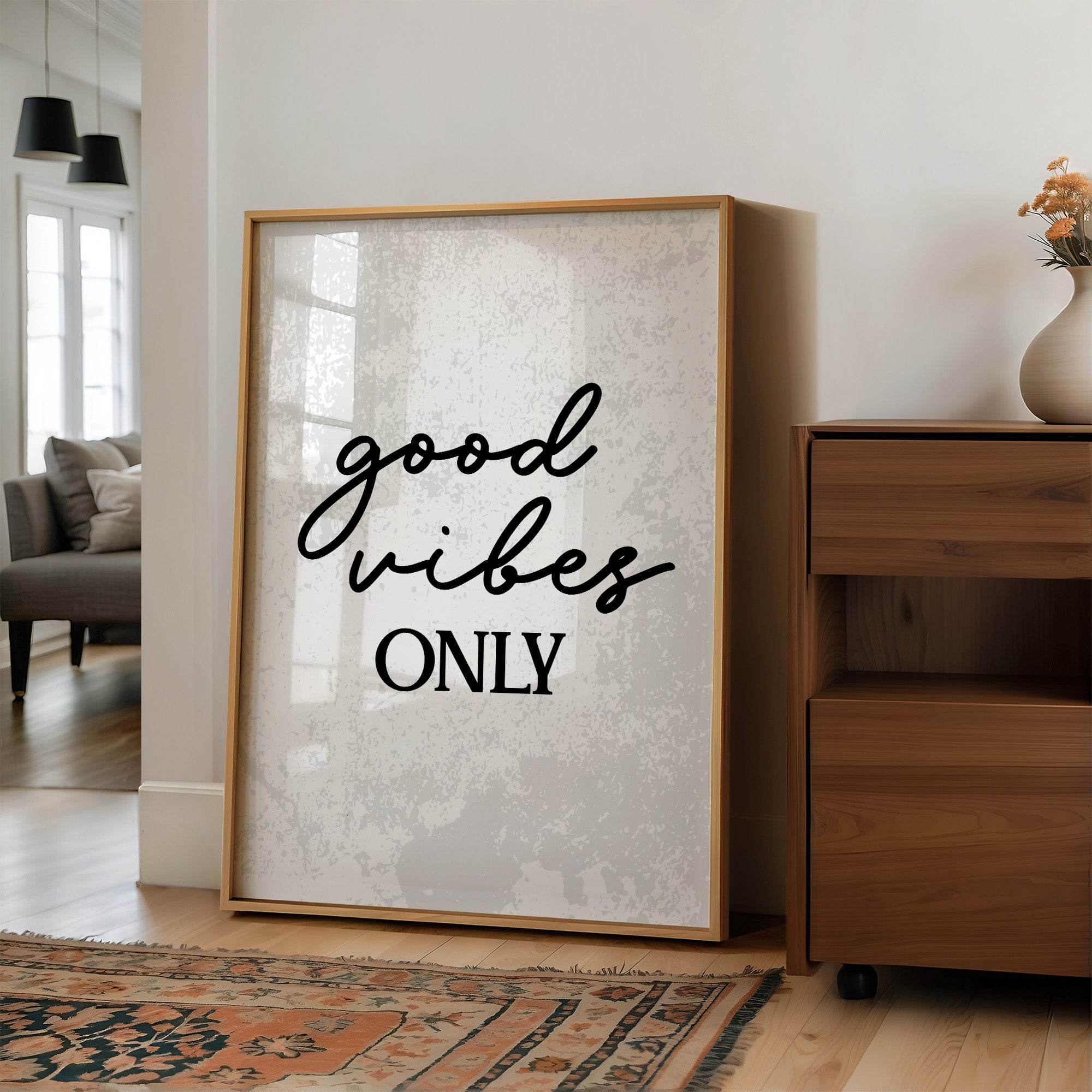 Good Vibes Only Script Quote