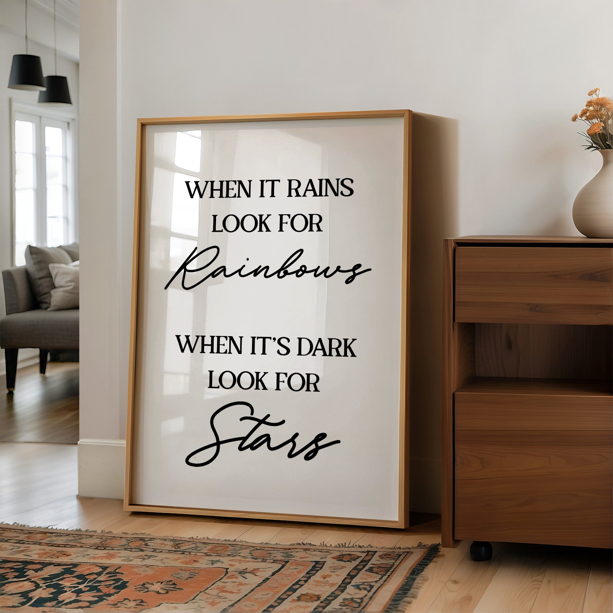 When It Rains Look For Rainbows Quote