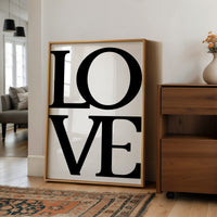 Bold Serif Love Typography Print