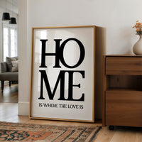 Home Is Where The Love Is Typography Print