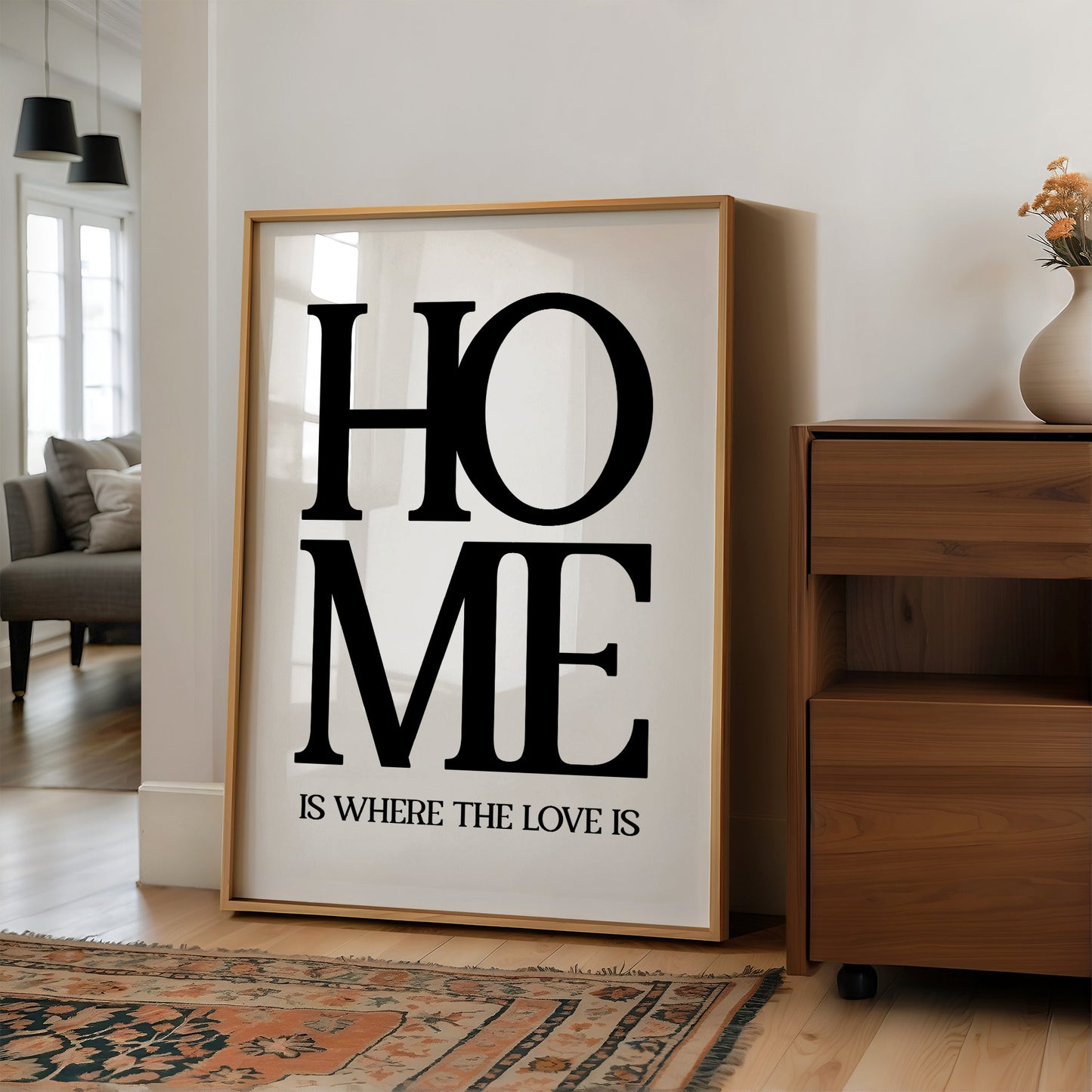 Home Is Where The Love Is Typography Print