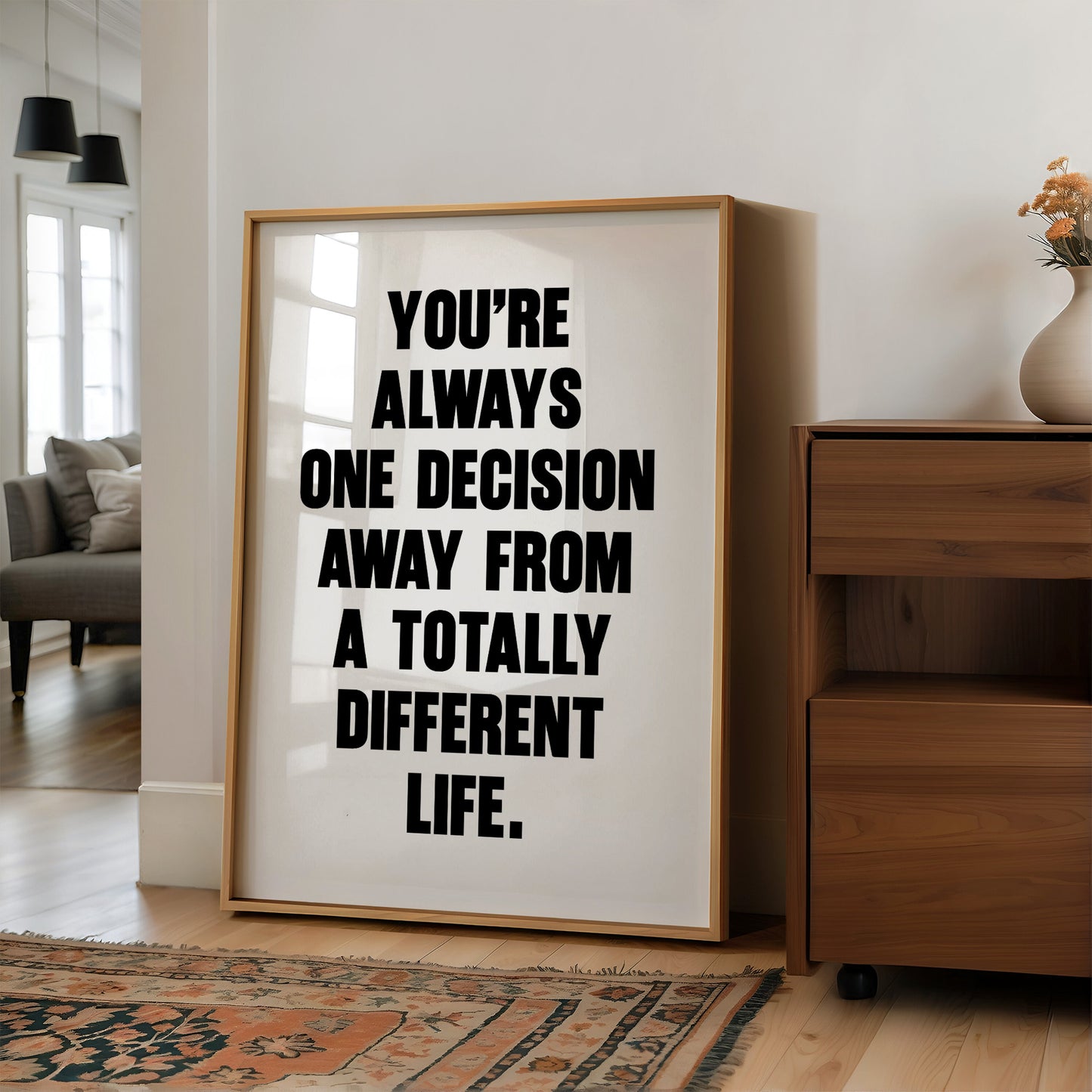 Home Sweet Home Bold Typography Print
