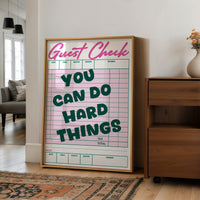 You Can Do Hard Things Guest Check