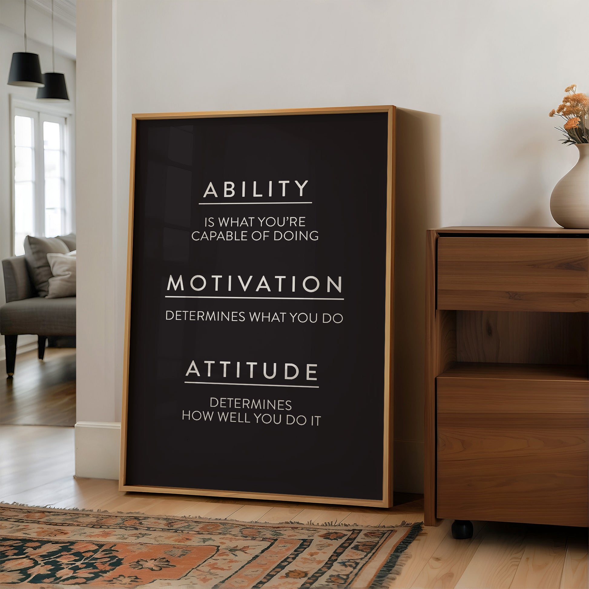 Ability Motivation Attitude Quote
