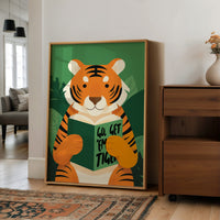 Go Get ’Em Tiger Motivational Kids Wall Art