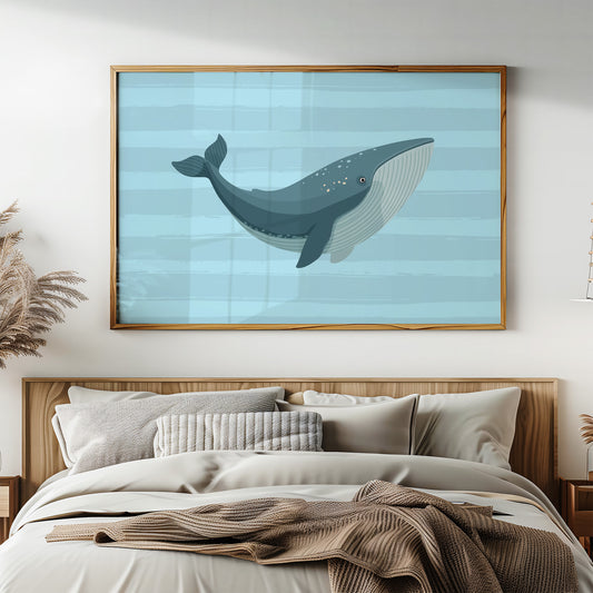 Blue Whale Canvas Art