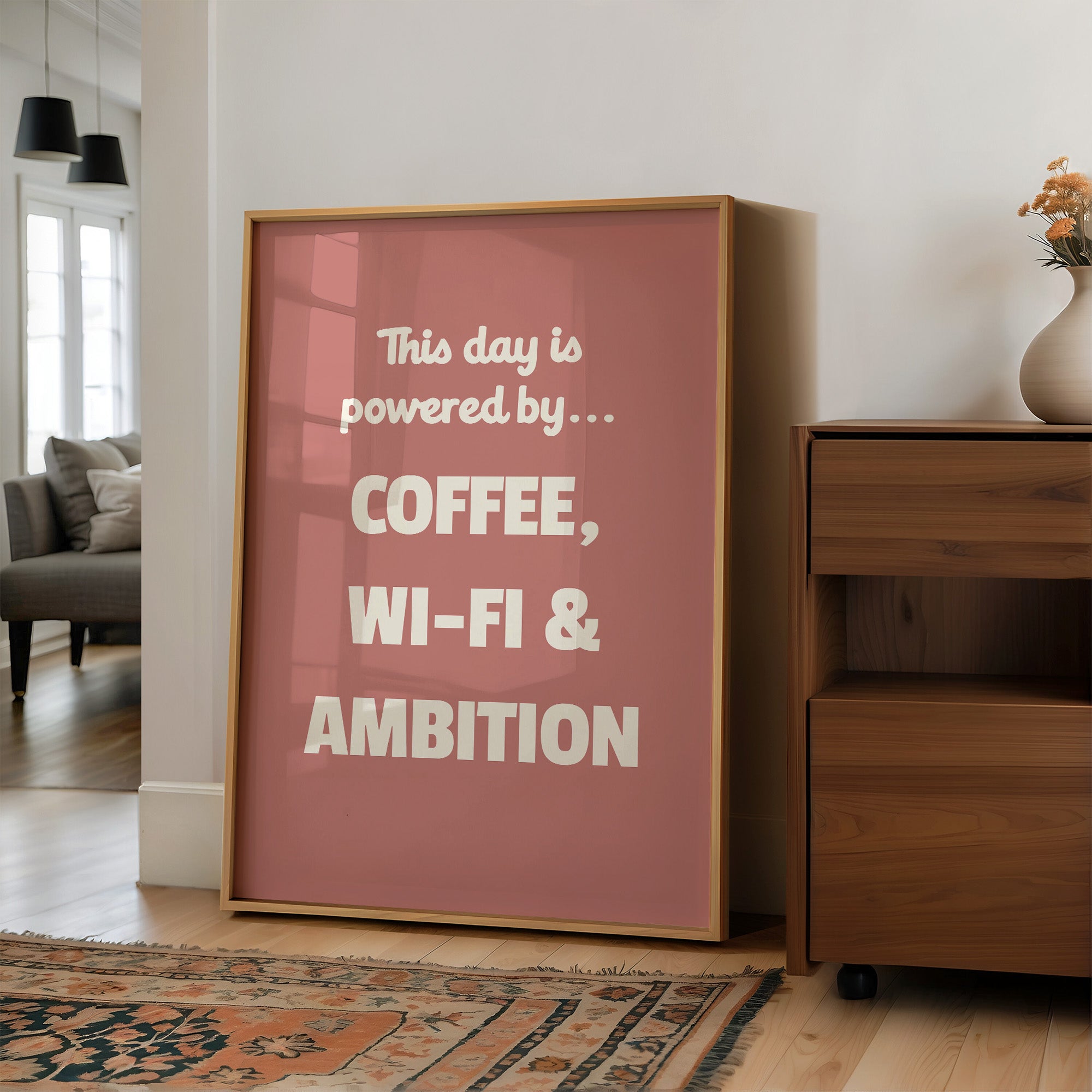 Powered By Coffee WiFi Ambition