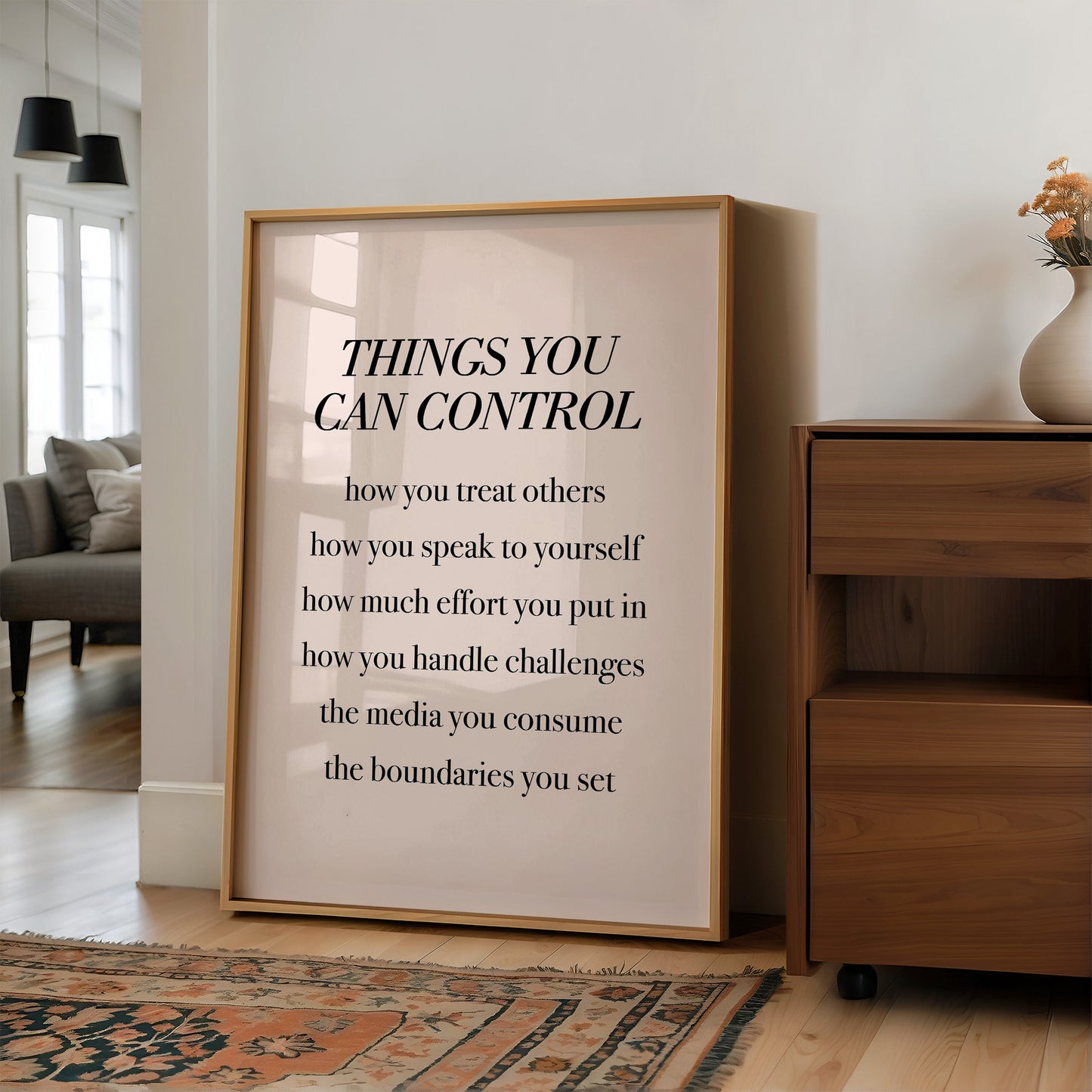 Things You Can Control Typography Print