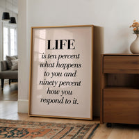 Life Is Ten Percent What Happens To You