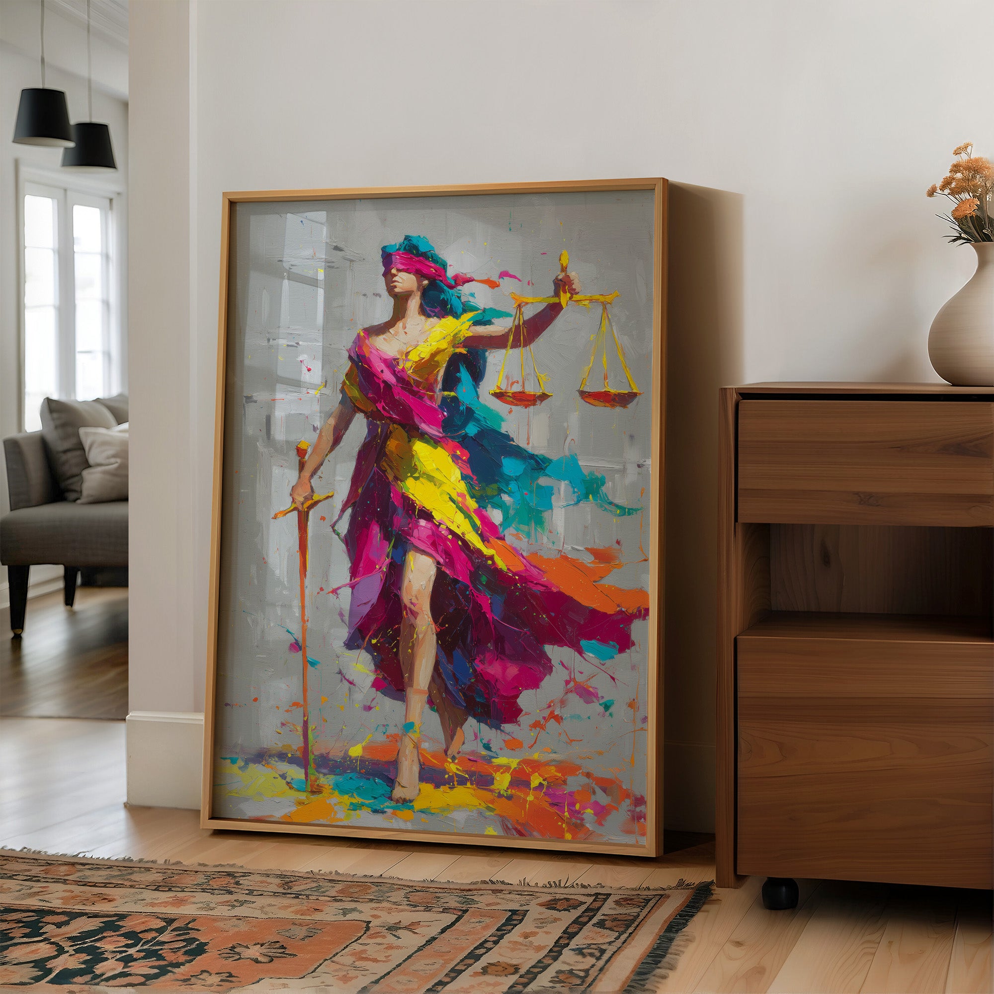 She Painted the Courthouse on Her Way In