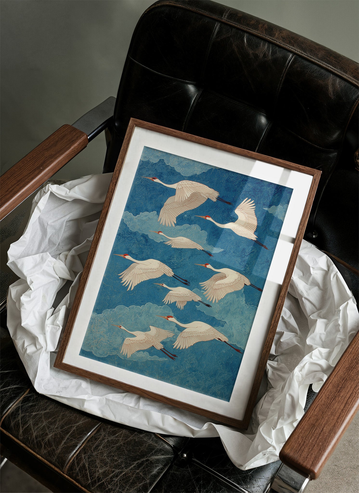 Eight Cranes and a Blue Forever