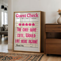 Five Stars, The Chef Was Cute