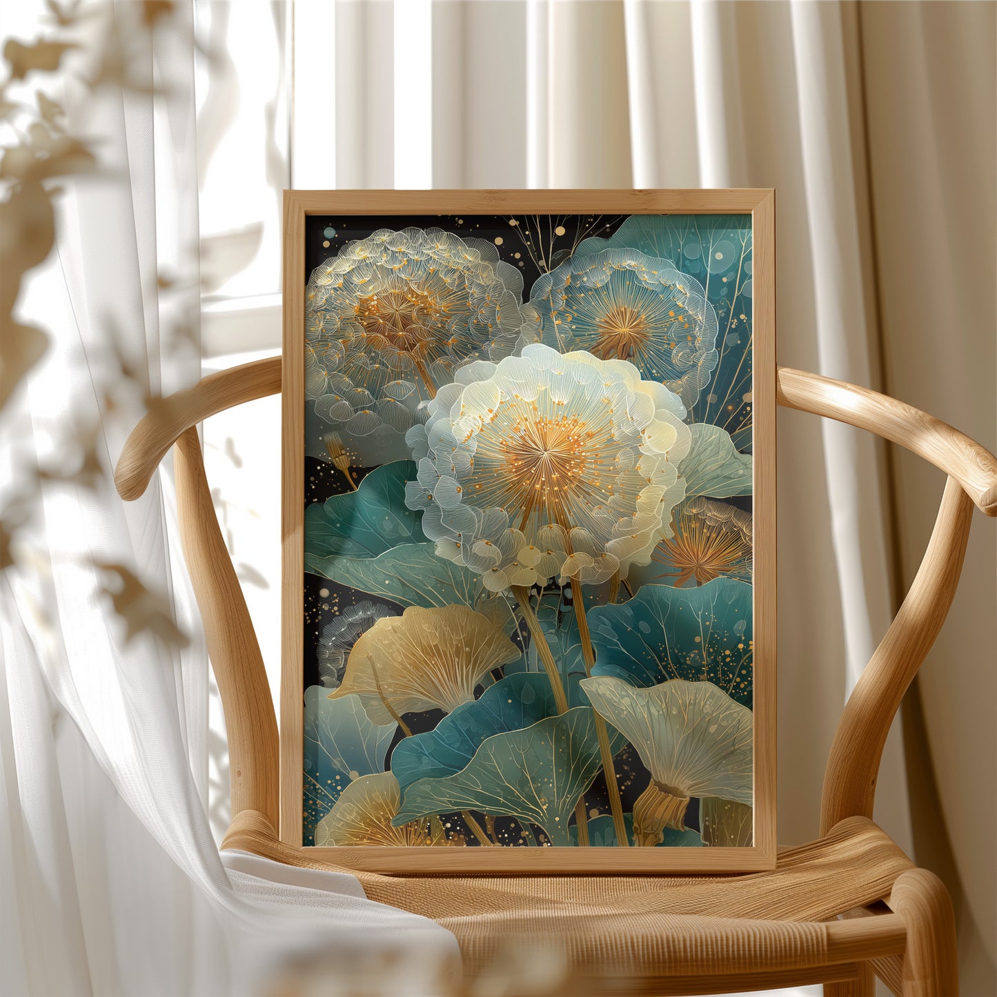 Wishes Written in Gold and Teal