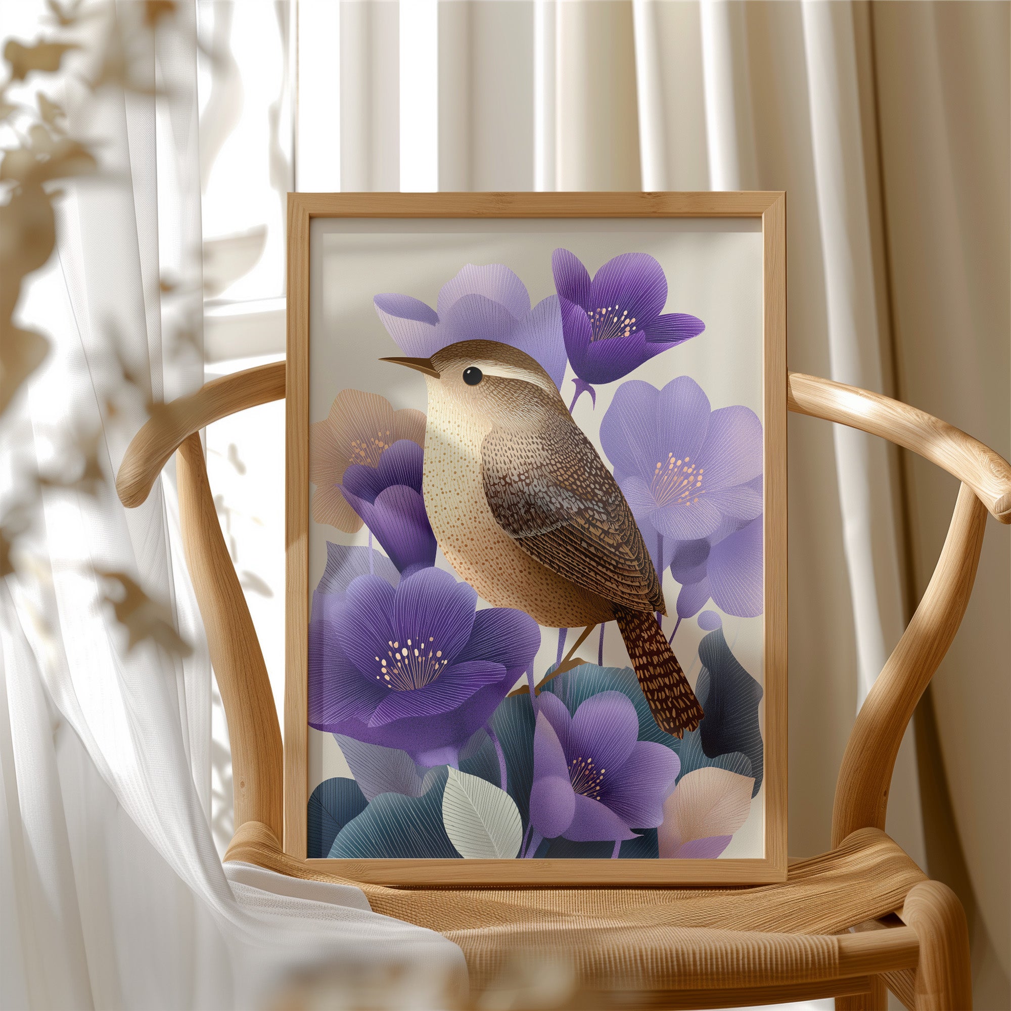 Small Bird, Excellent Taste in Flowers
