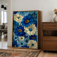 Daisies in Every Shade of Blue