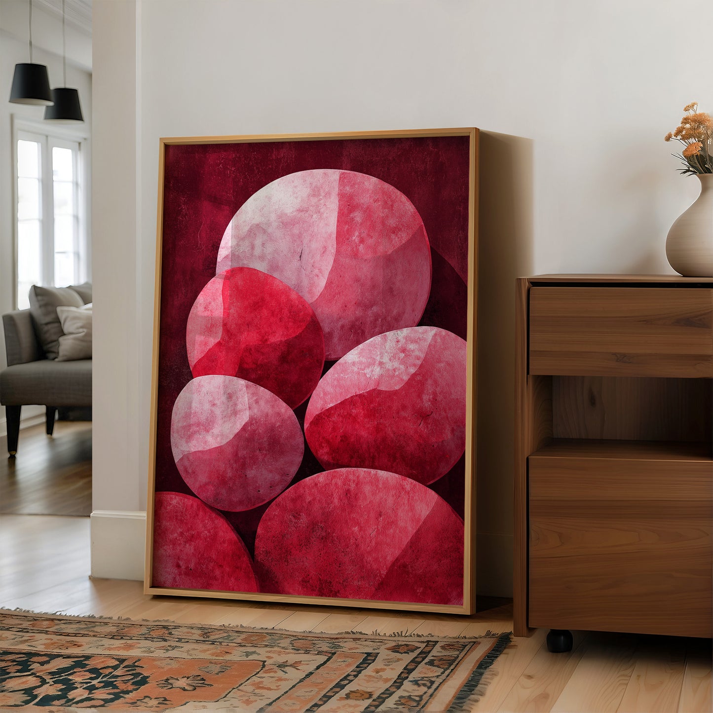 Gathered in Shades of Red