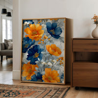 Navy Meets Orange at Full Bloom