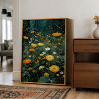 Marigolds at the Edge of the Forest