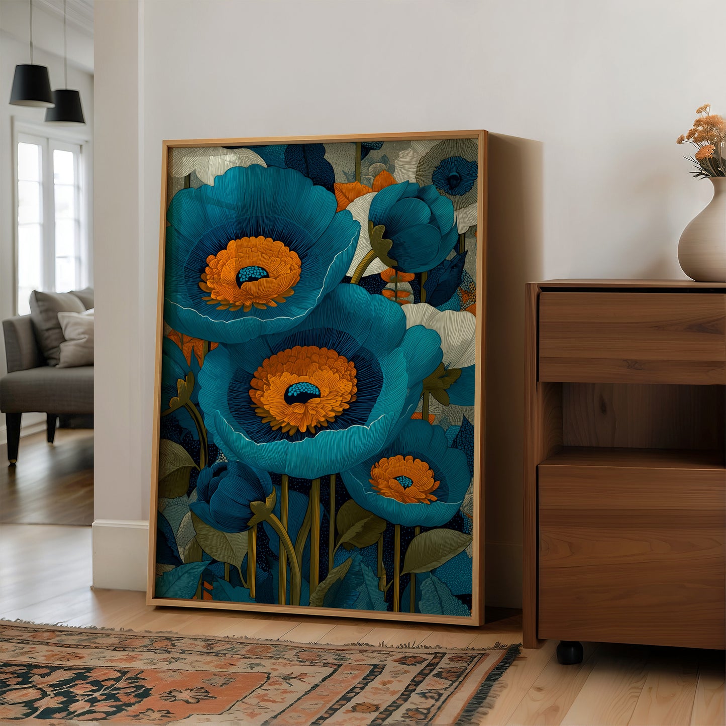 Bold Blue, Burning at the Center