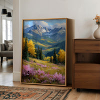 Gold Aspens, Pink Meadow, One Deep Breath
